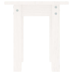 vidaXL Table basse blanc Ø 35x35 cm Pin massif