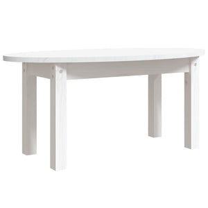vidaXL Table basse blanche 80x40x35 cm Bois de pin massif