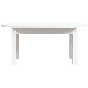 vidaXL Table basse blanche 80x40x35 cm Bois de pin massif