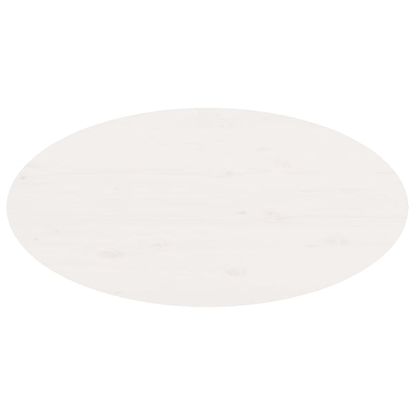 vidaXL Table basse blanche 80x40x35 cm Bois de pin massif