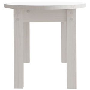 vidaXL Table basse blanche 80x40x35 cm Bois de pin massif