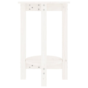 Weißer Couchtisch Kiefer Massivholz Ø 40x60 cm