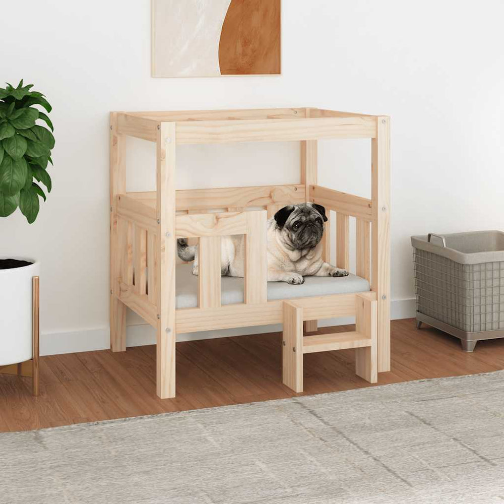 Hundebett Kiefernholz 65,5x50,5x70 cm