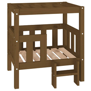 Hundebett Honigbraun Kiefer Massivholz