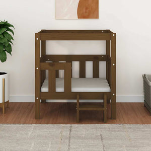Hundebett Honigbraun Kiefer Massivholz