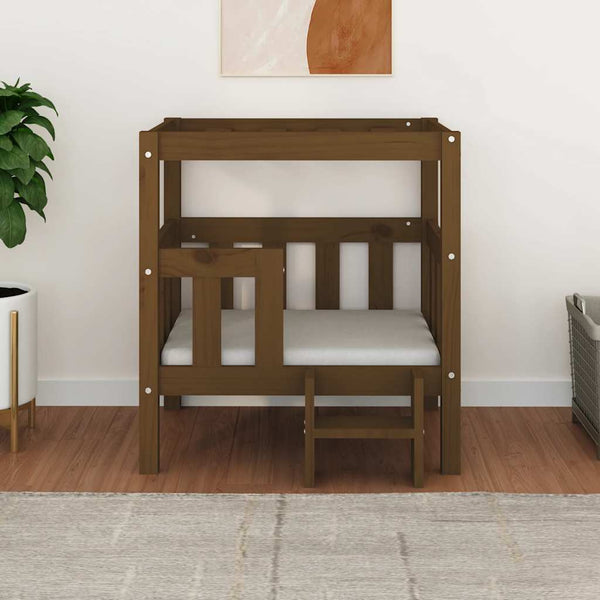 Hundebett Honigbraun Kiefer Massivholz