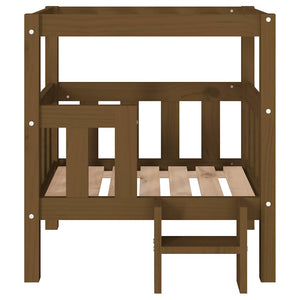 Hundebett Honigbraun Kiefer Massivholz