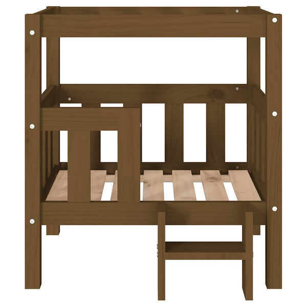 Hundebett Honigbraun Kiefer Massivholz