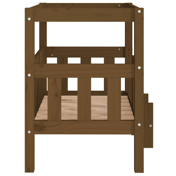 Hundebett Honigbraun Kiefer Massivholz