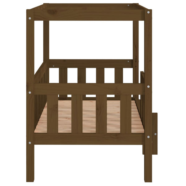 Hundebett Honigbraun Kiefer Massivholz