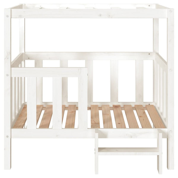 vidaXL Lit pour chien blanc 105,5x83,5x100 cm en pin massif