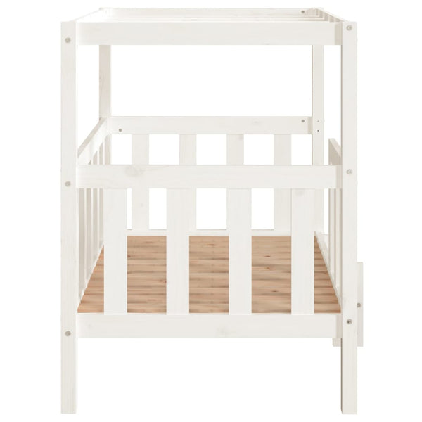 vidaXL Lit pour chien blanc 105,5x83,5x100 cm en pin massif