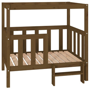 Hundebett Honigbraun Kiefer Massivholz