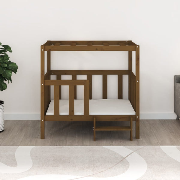 Hundebett Honigbraun Kiefer Massivholz
