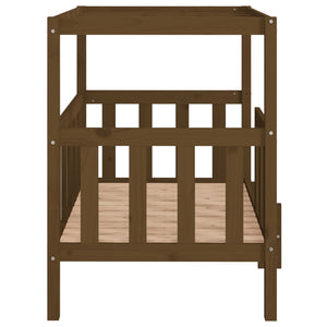 Hundebett Honigbraun Kiefer Massivholz