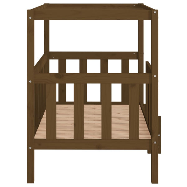 Hundebett Honigbraun Kiefer Massivholz