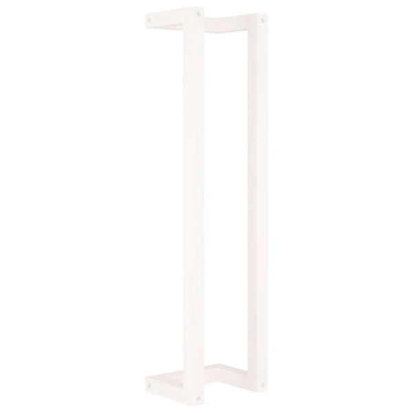 Weißer Handtuchhalter Kiefer Massivholz 90cm