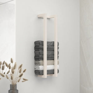 Weißer Handtuchhalter Kiefer Massivholz 90cm