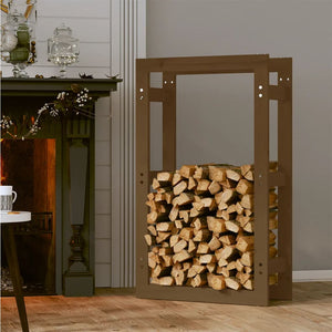 Kaminholzregal Honigbraun Kiefer Massivholz 60x100cm