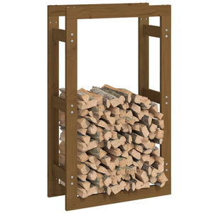 Kaminholzregal Honigbraun Kiefer Massivholz 60x100cm