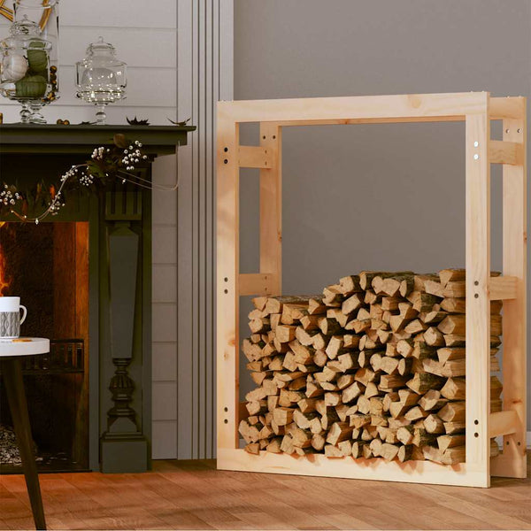 Kaminholzregal Kiefer Massivholz 80x100 cm