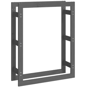 Kaminholzregal Grau Kiefer Massivholz 80x100cm