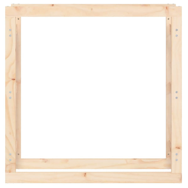 Kaminholzregal Kiefer Massivholz 100x100 cm