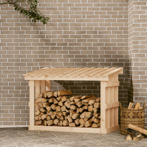 Kaminholzregal Kiefer Massivholz 108x64,5x77 cm