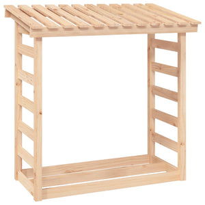 vidaXL Casier à bois de cheminée 108x64,5x110 cm en pin massif