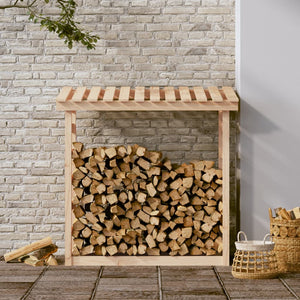 vidaXL Casier à bois de cheminée 108x64,5x110 cm en pin massif