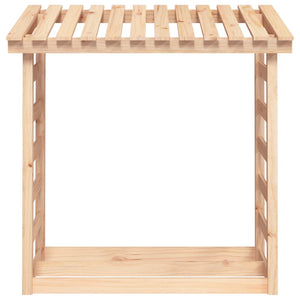 vidaXL Casier à bois de cheminée 108x64,5x110 cm en pin massif