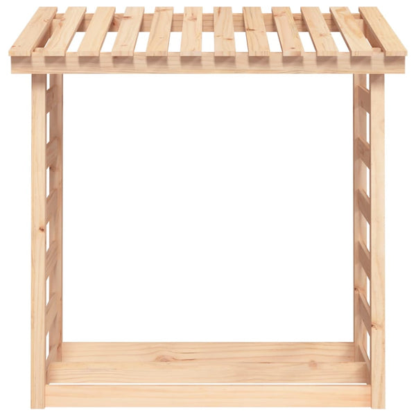 vidaXL Casier à bois de cheminée 108x64,5x110 cm en pin massif