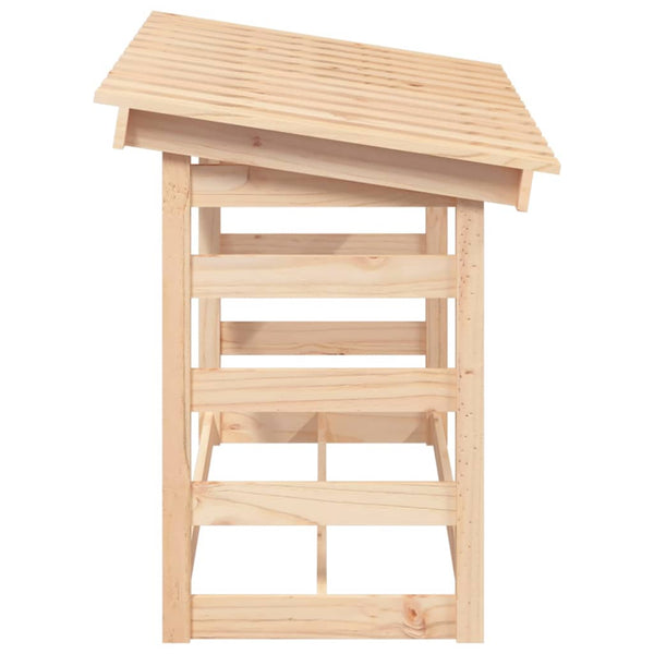 Kaminholzregal aus Kiefernholz