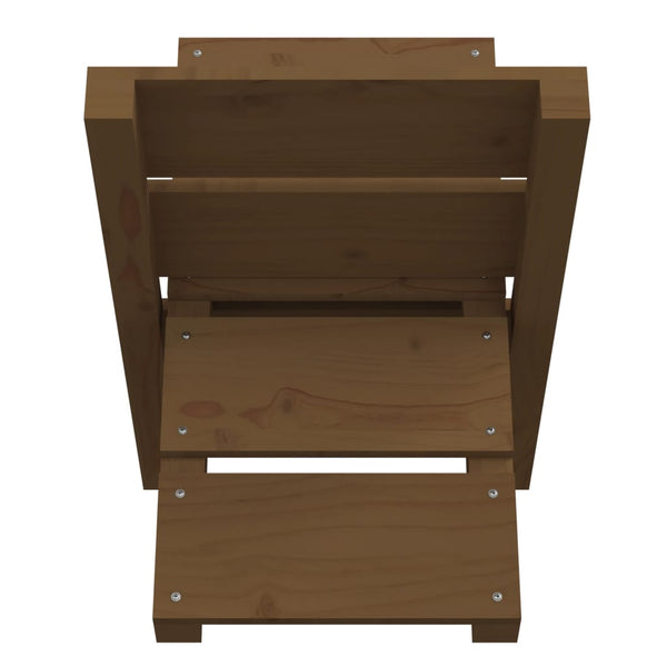 Kaminholzregal Honigbraun Kiefer Massivholz