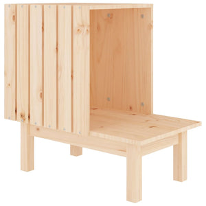 Katzenhaus aus Kiefernholz, 60 cm