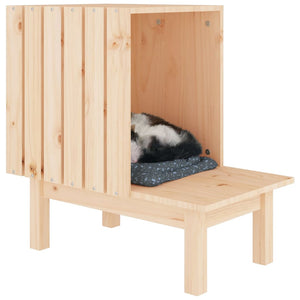 Katzenhaus aus Kiefernholz, 60 cm
