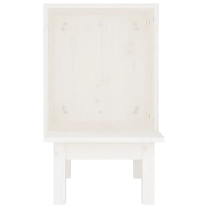 Katzenhaus Weiß Kiefer Massivholz 60x36x60cm