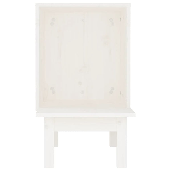 Katzenhaus Weiß Kiefer Massivholz 60x36x60cm