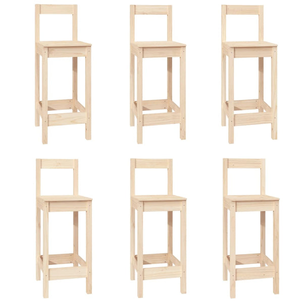 7-tlg. Bar-Set Massivholz Kiefer