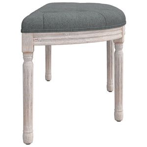 Sitzbank Dunkelgrau Stoff 110,5 cm