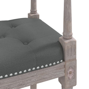 Dunkelgraue Sitzbank, 110 cm Stoffbank
