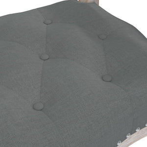 Sitzbank Dunkelgrau Stoff 110 cm