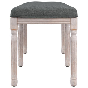 Sitzbank Dunkelgrau Stoff 110 cm