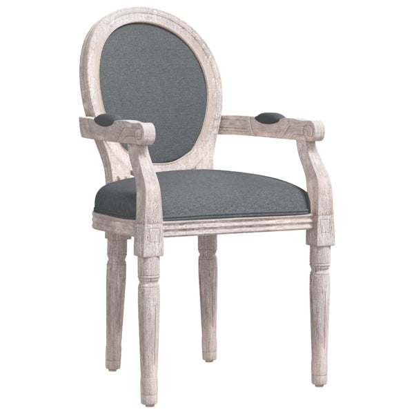 Dunkelgrauer Esszimmerstuhl Stoff 54x56x96,5 cm