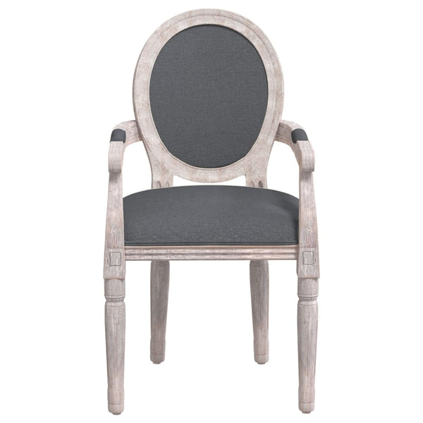 Dunkelgrauer Esszimmerstuhl Stoff 54x56x96,5 cm