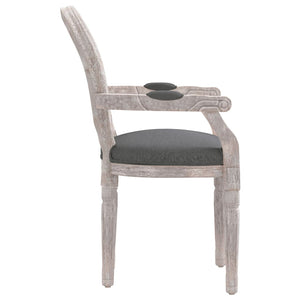 Dunkelgrauer Esszimmerstuhl Stoff 54x56x96,5 cm