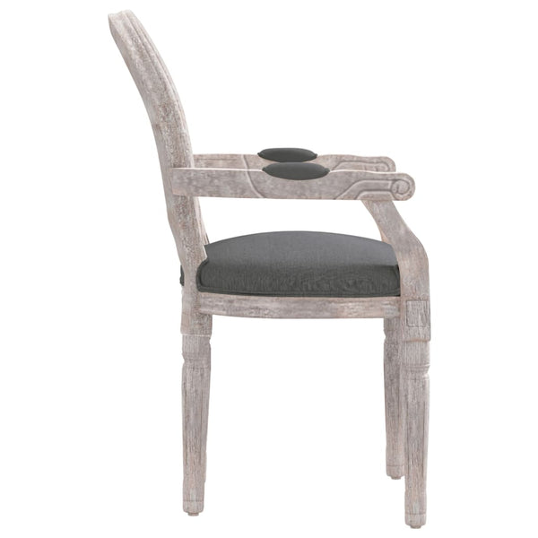 Dunkelgrauer Esszimmerstuhl Stoff 54x56x96,5 cm