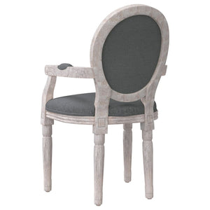 Dunkelgrauer Esszimmerstuhl Stoff 54x56x96,5 cm