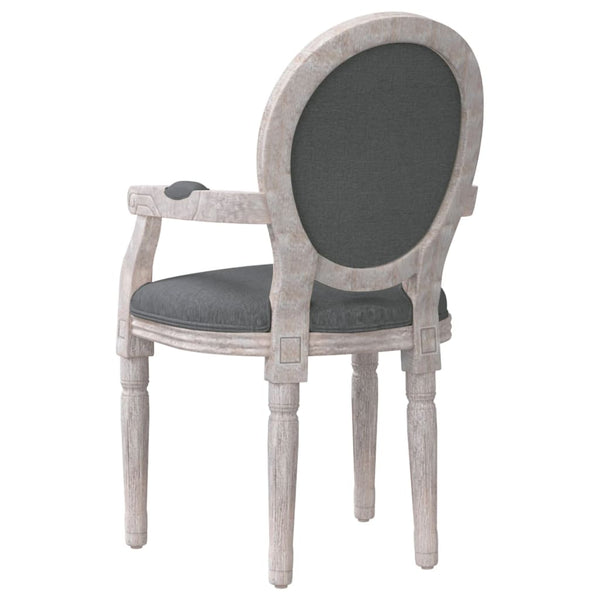 Dunkelgrauer Esszimmerstuhl Stoff 54x56x96,5 cm