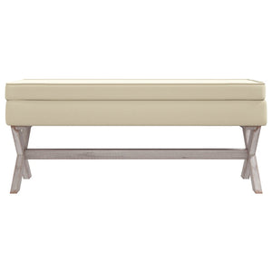 Hocker mit Stauraum, 110 cm, Leinen